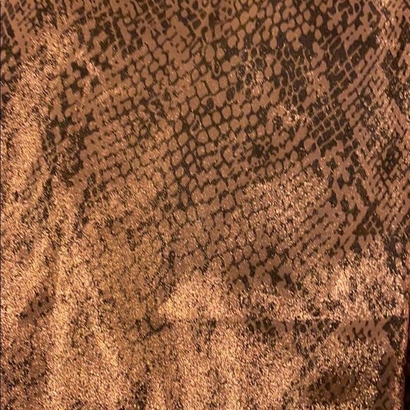 Beach Riot Sport Rose Gold Python Full Length Leggings with Cross Wasitband - Picture 5 of 5